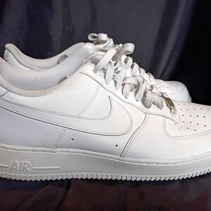 Nike Men's Air Force 1 07' Low Athletic Shoes Triple White Men's Size 12